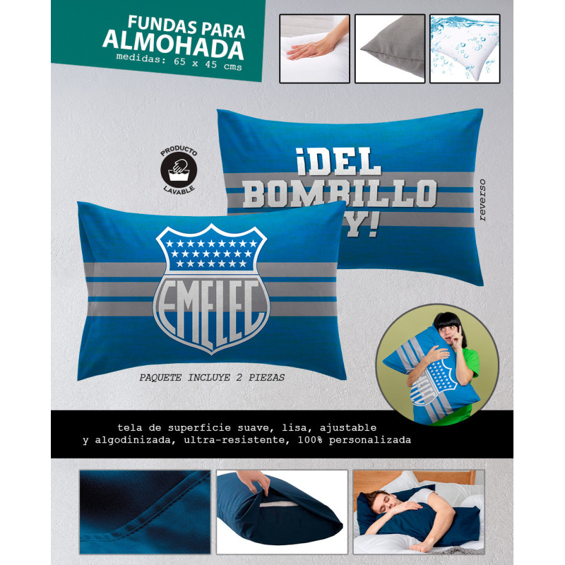 Fundas para Almohadas Emelec