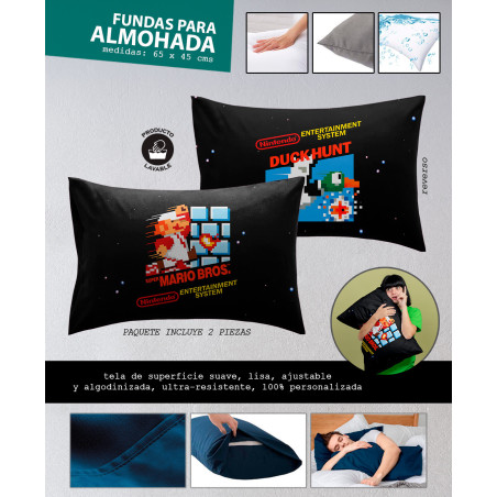 Fundas para Almohadas Mario Bros