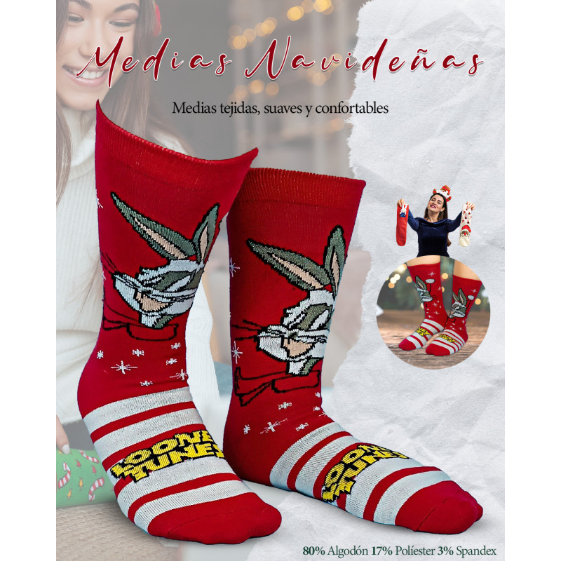 Medias Navideñas Bugs Bunny