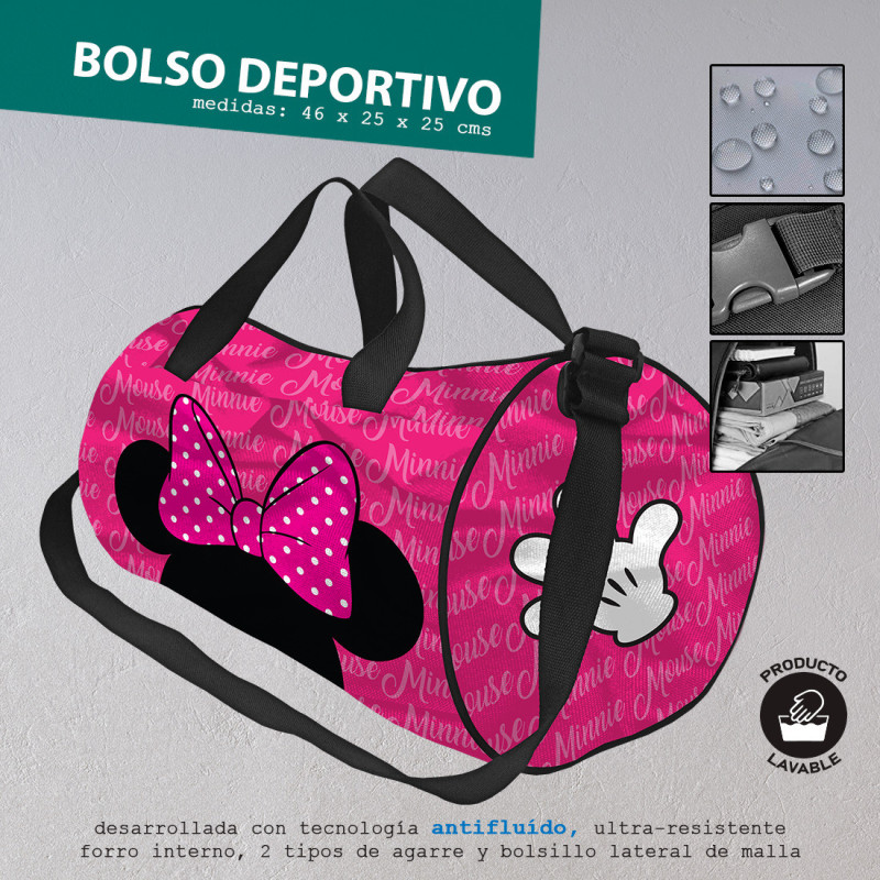 Bolso Redondo Deportivo Minnie