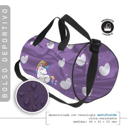 Bolso Redondo Deportivo Unicornio