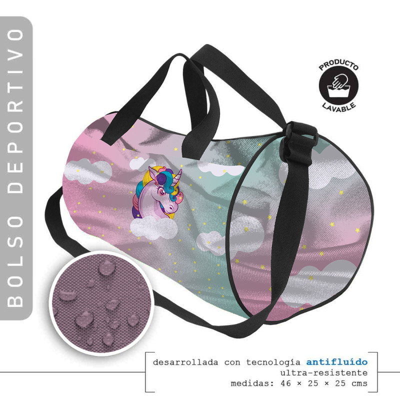 Bolso Redondo Deportivo Unicornio