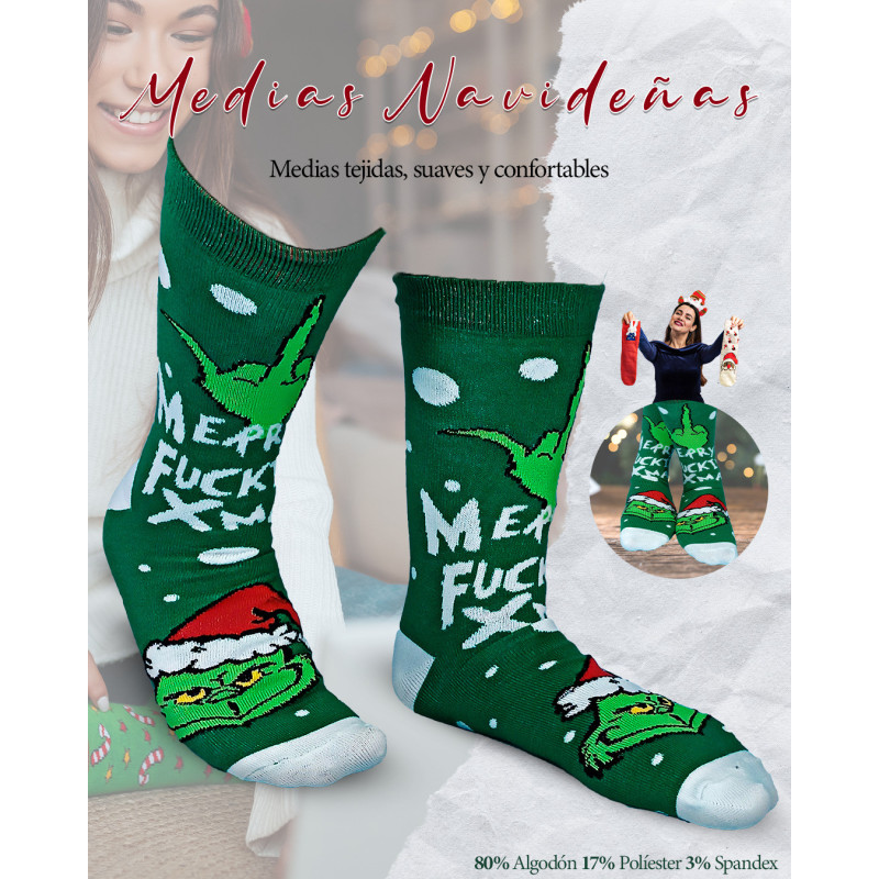 Medias Navideñas Grinch