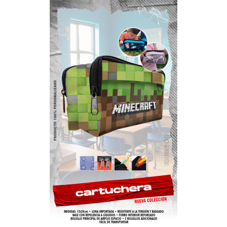 Cartuchera Minecraft